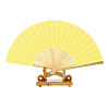 Веер для декора 21 х 35 см желтый