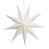 Звезда девятиконечная 45 см, Точки, белый