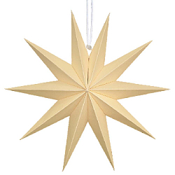 Звезда 30 см девятиконечная, айвори