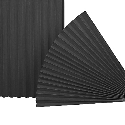 Веер-гармошка 180г/м 100 см, черный