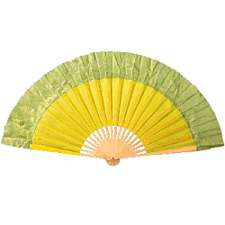 Веер для танцев 44х80см, желтый